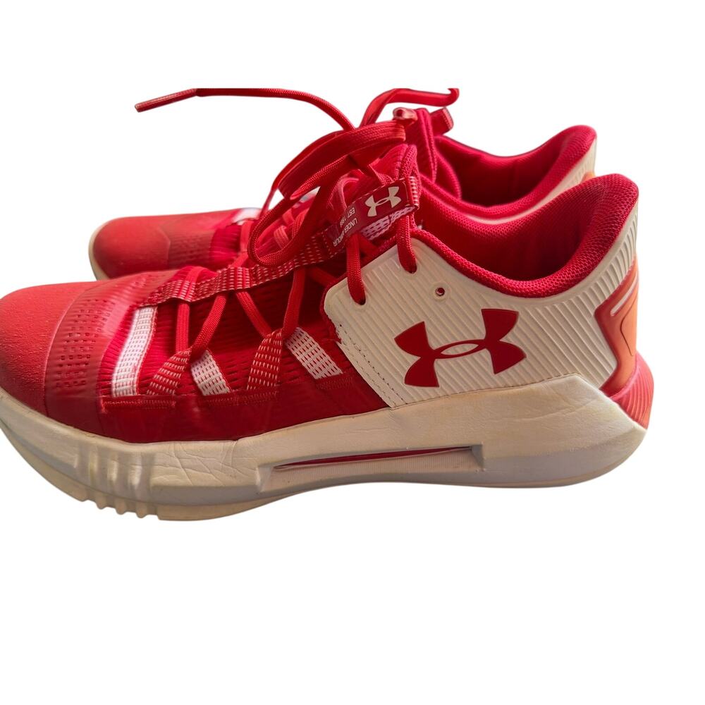 Under Armour Jet 2019 Red White Court Shoes Women’s 9 Volleyball Basketball